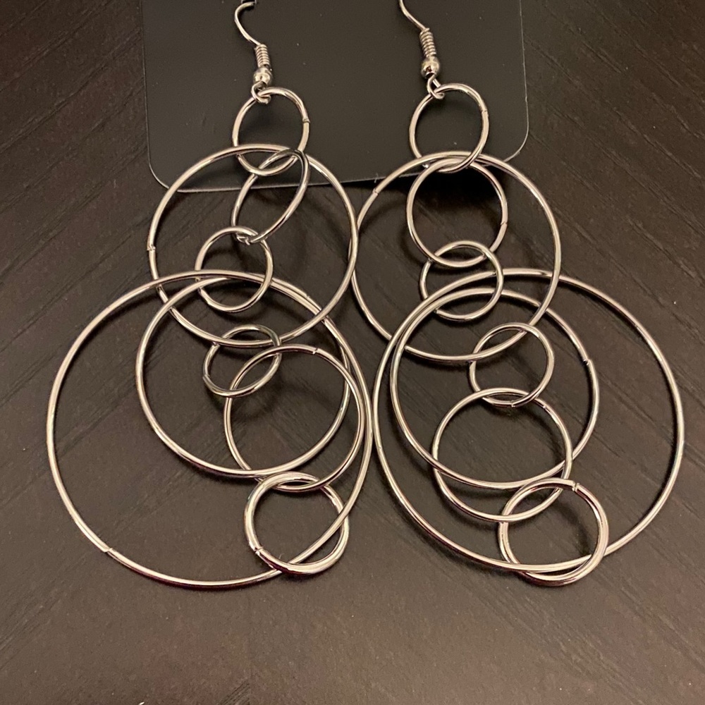 Silver earrings
